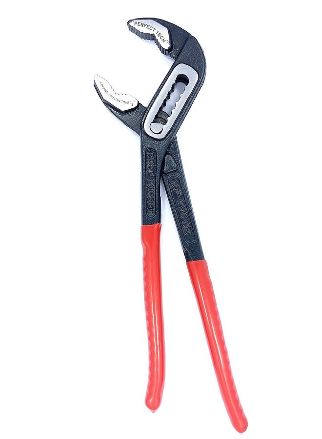 PERFECT TECH 10 Inch Water Pump Plier | Sturdy Insulated Steel Groove Plier/Monkey Plier/Slip Joint/Drop Forged | Box Type Rubber Grip | Heavy Duty Build | Strong Jaw Force | Original Long Lasting - Image 3